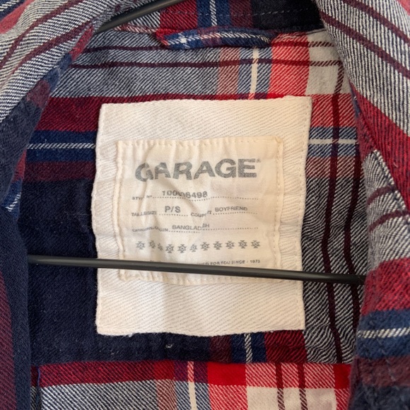 Red/Blue Garage Plaid Shirt/Flannel - Picture 4 of 4